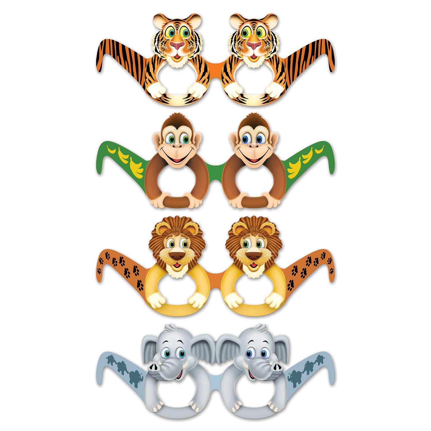 Beistle Jungle Animal Eyeglasses | Party Supply | Decoration