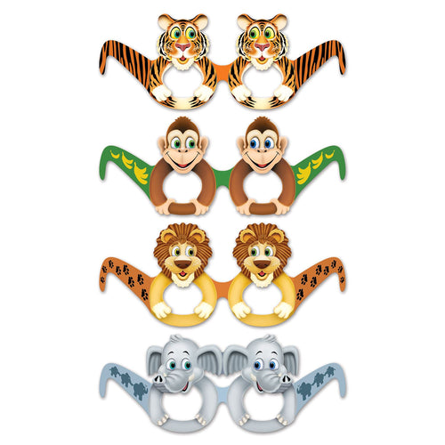 Beistle Jungle Animal Eyeglasses | Party Supply | Decoration