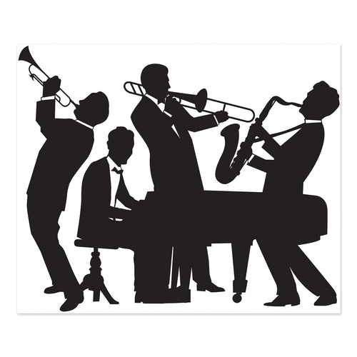 Beistle Great 20's Jazz Band Insta-Mural | Party Supply | Decoration