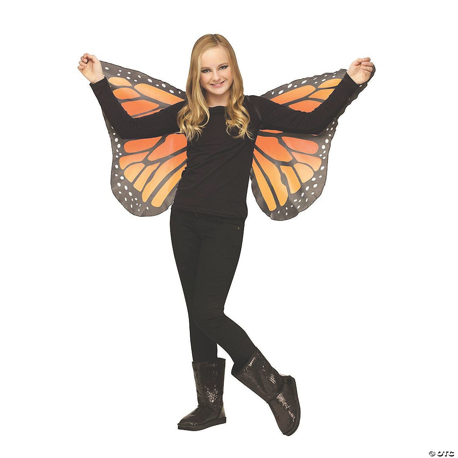 Soft Butterfly Wings for Children - Orange