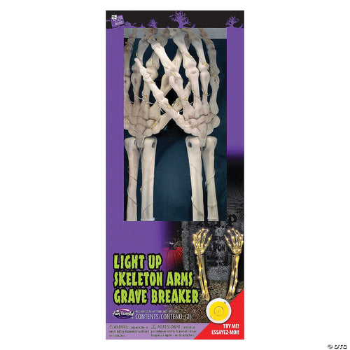 15-inch Skeleton Arms Light up Yard D??cor | Halloween Decoration