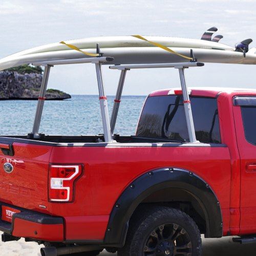 Truck Rack 800 lbs Capacity 17-29in Adjustable Height Aluminum Ladder Rack