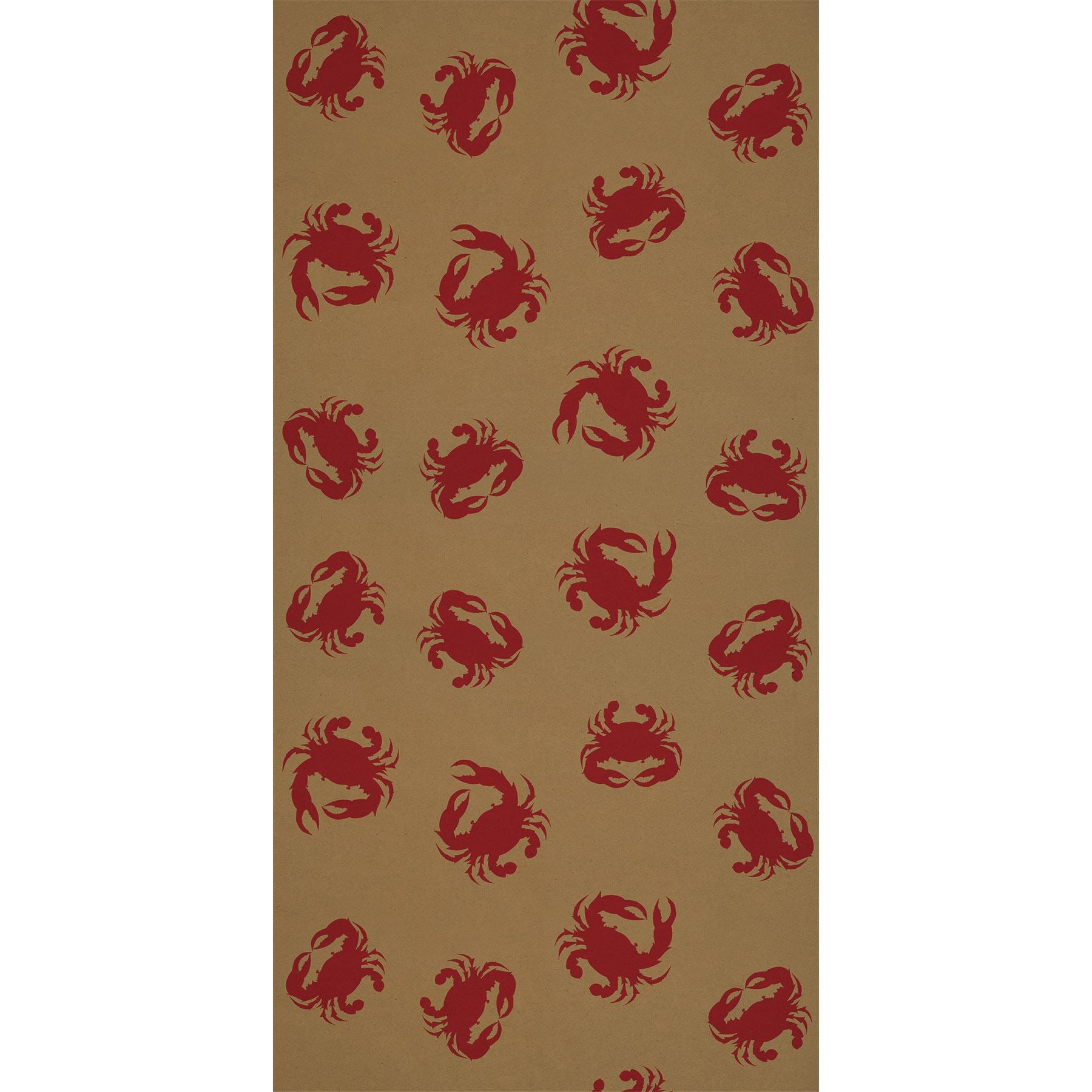 Beistle Crab Kraft Paper Table Roll - Luau | Party Supply | Decoration