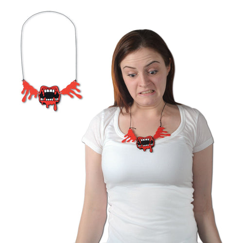 Beistle Bloody Fangs Necklace - Halloween | Party Supply | Decoration