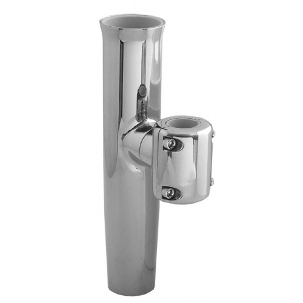 TACO Stainless Steel Clamp-On Adjustable Rod Holder - Fits 7/8" & 1" O.D. Tubing [F16-2600POL-1]