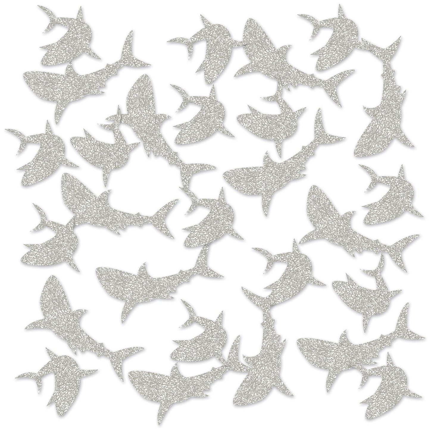 Beistle Shark Deluxe Sparkle Confetti | Party Supply | Decoration