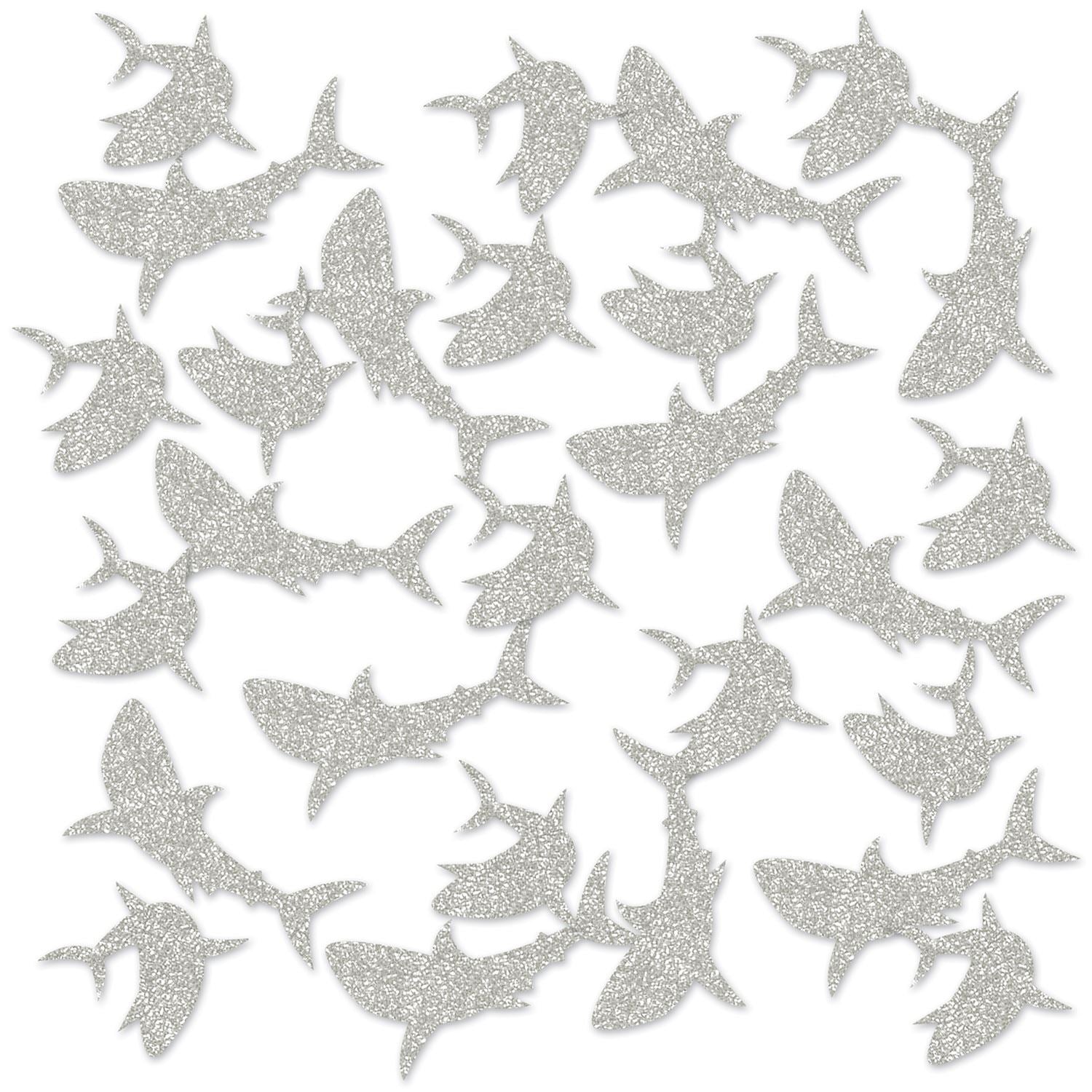 Beistle Shark Deluxe Sparkle Confetti | Party Supply | Decoration