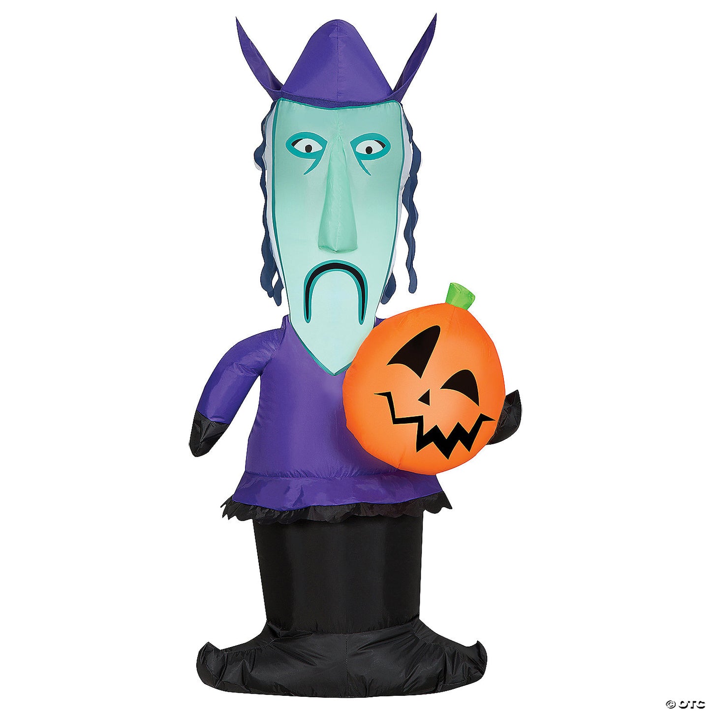 48" Airblown Inflatable Shock With Mask And Jack O Lantern Halloween Yard Decoration