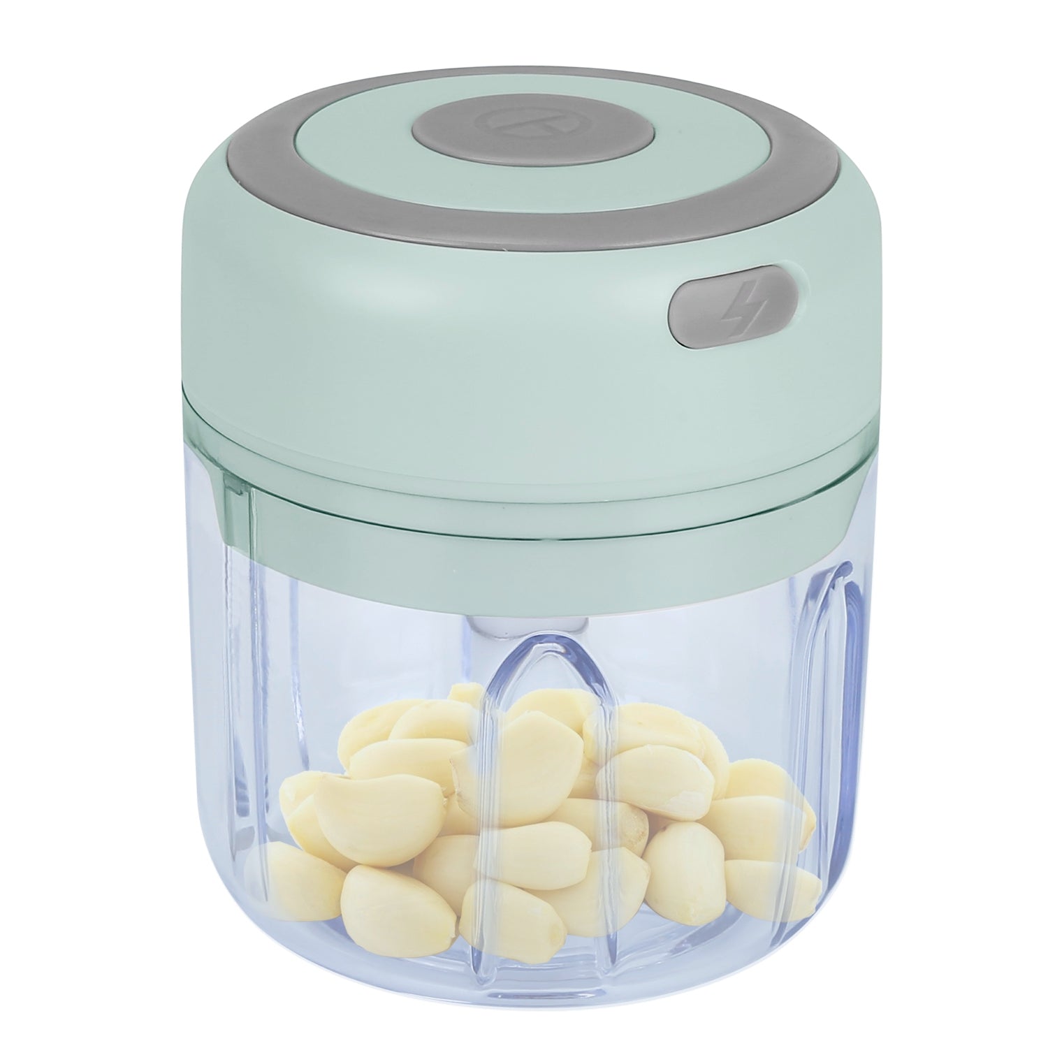 Mini Electric Garlic Chopper 8.45OZ Cordless Garlic Mincer Food Chopper