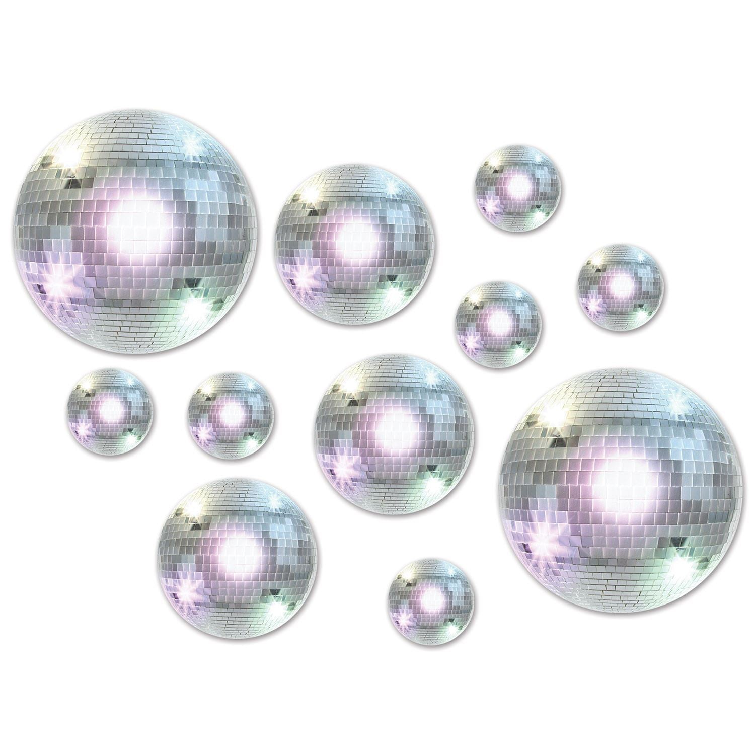 Beistle Disco Ball Cutouts - 70's | Party Supply | Decoration