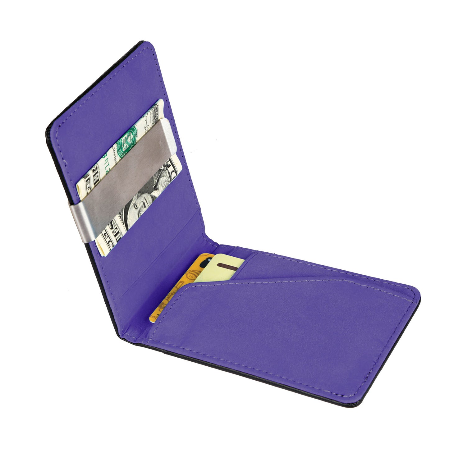 Unisex PU Leather Wallet RFID Blocking Slim Bifold Credit Card Holder with