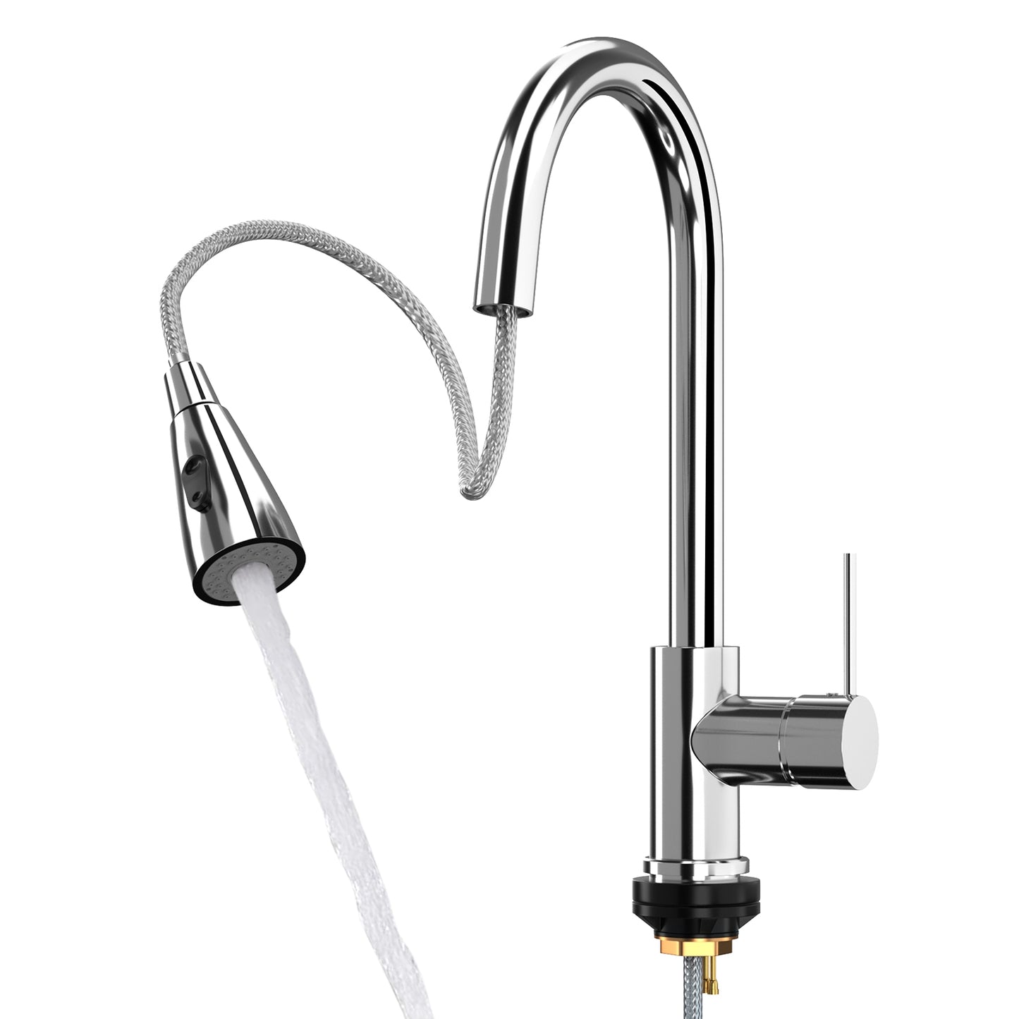 Automatic Touch Sensor Faucet Single Handle Pull Out Sink Faucet with Hot Cold