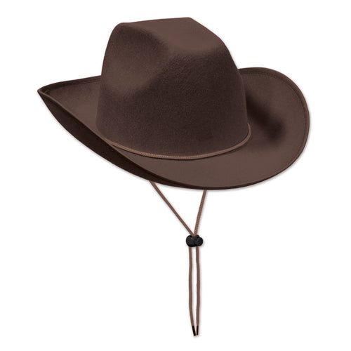 Beistle Brown Felt Cowboy Hat - Western | Party Supply | Decoration