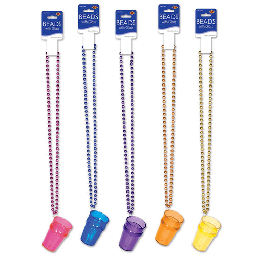 Beistle Shot Glass Beads - Mardi Gras | Party Supply | Decoration