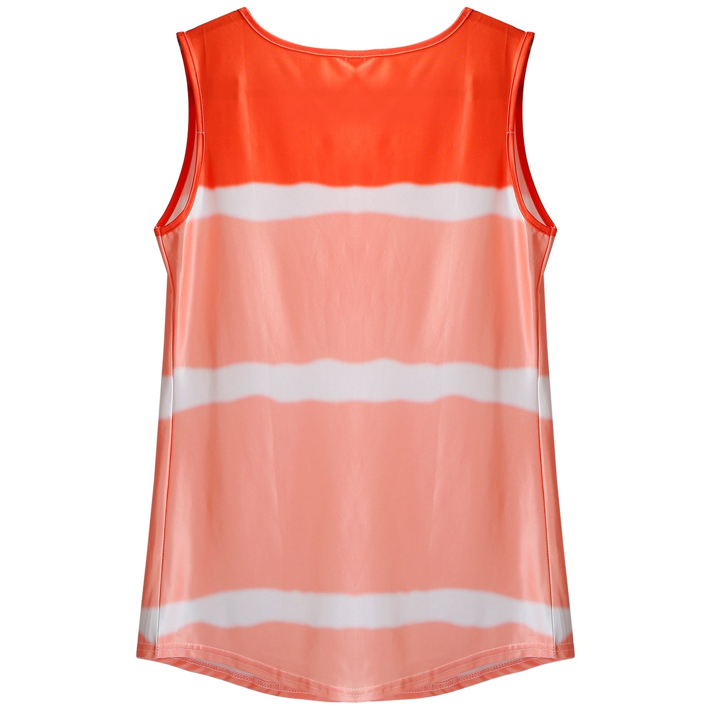 Women Tie-dye Sleeveless Tank Tops Summer Loose T Shirts Tops Button Down