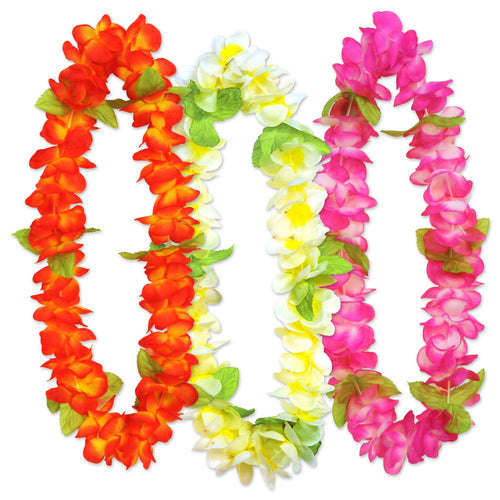 Sunset Floral Leis - 3 pieces shown