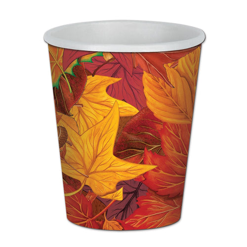 Beistle Fall Leaf Beverage Cups - Thanksgiving/Fall | Party Supply