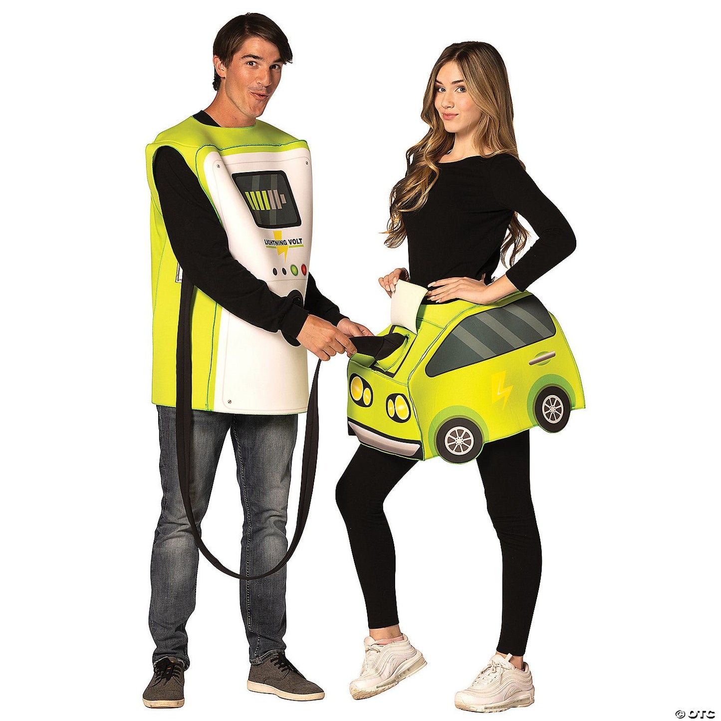 Unisex | Adults Electric Car & Charger Couples Costume