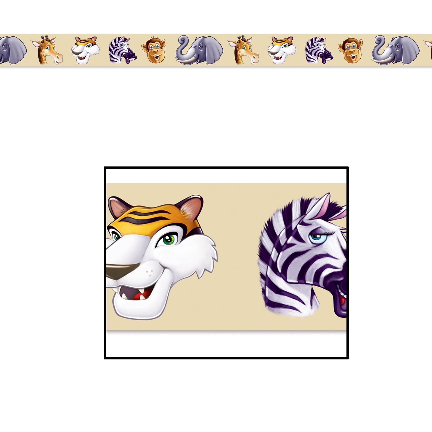 Beistle Jungle Animals Party Tape | Party Supply | Decoration