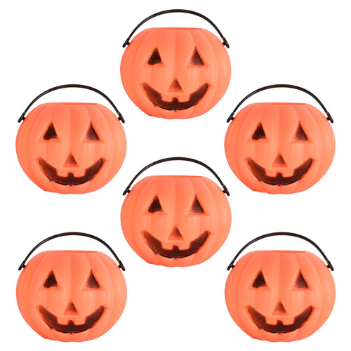 Beistle Plastic Miniature Pumpkin Buckets - Halloween | Party Supply