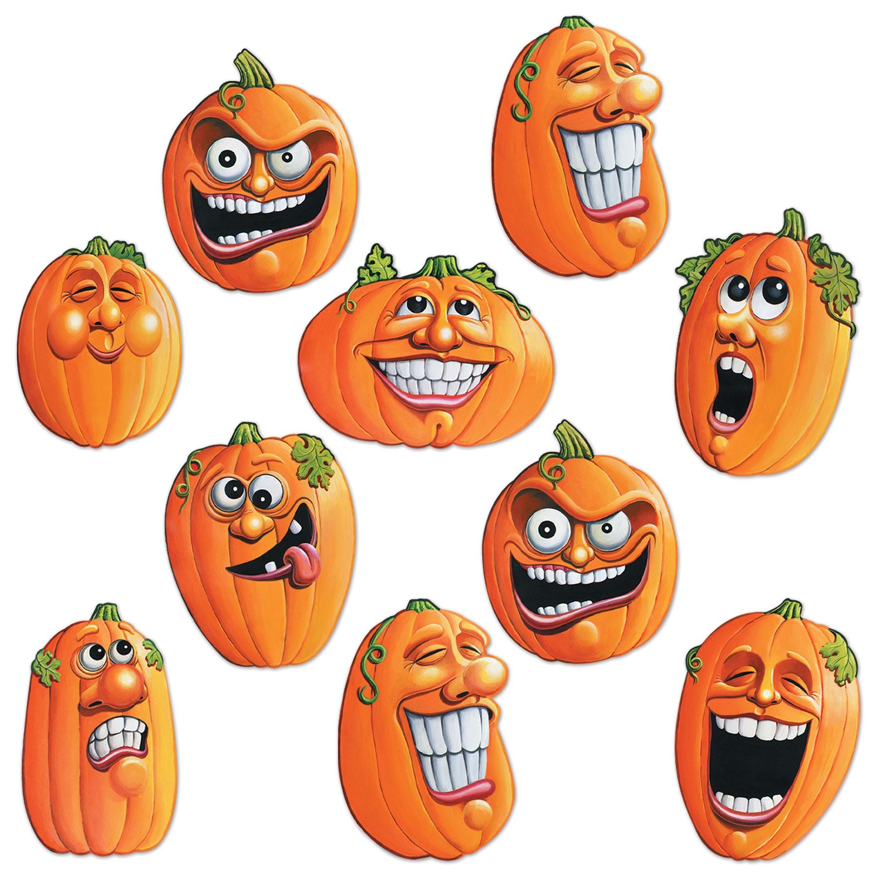 Beistle Mini Wacky J-O-L Cutouts - Halloween | Party Supply | Decoration