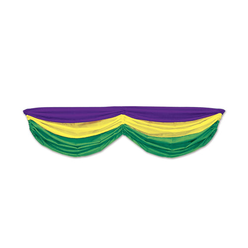 Beistle Mardi Gras Fabric Bunting | Party Supply | Decoration