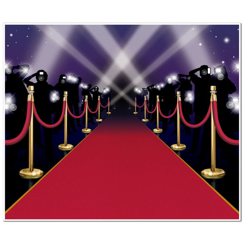 Beistle Red Carpet Insta-Mural - Awards Night | Party Supply | Decoration