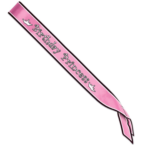 Beistle Birthday Princess Satin Sash | Party Supply | Decoration