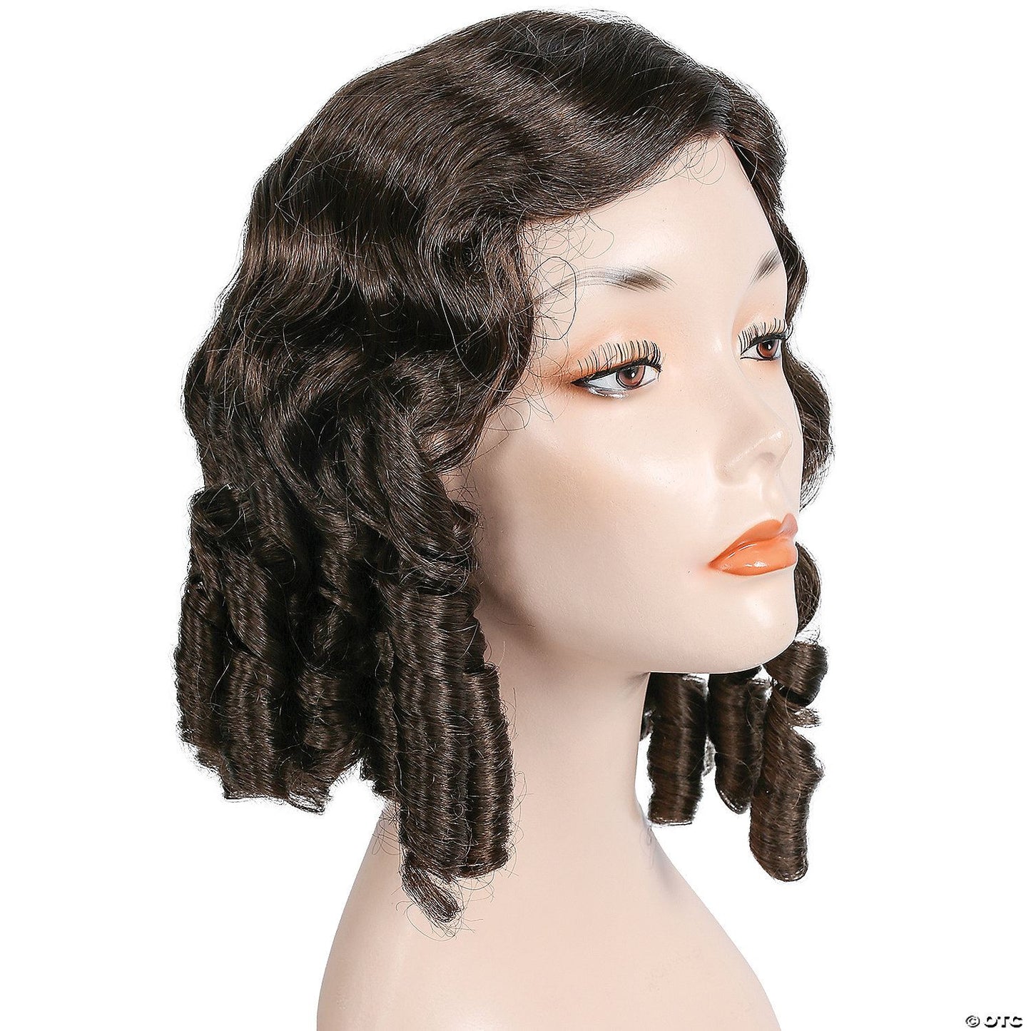 Womens Chestnut Brown 1840s Wig