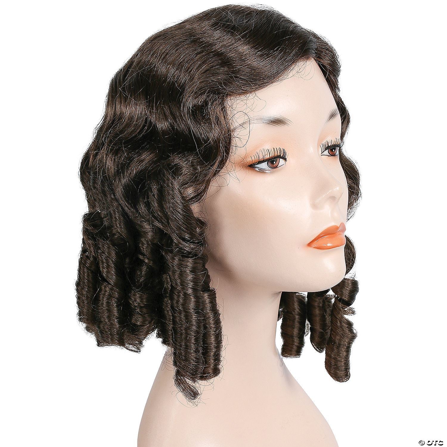 Womens Chestnut Brown 1840s Wig