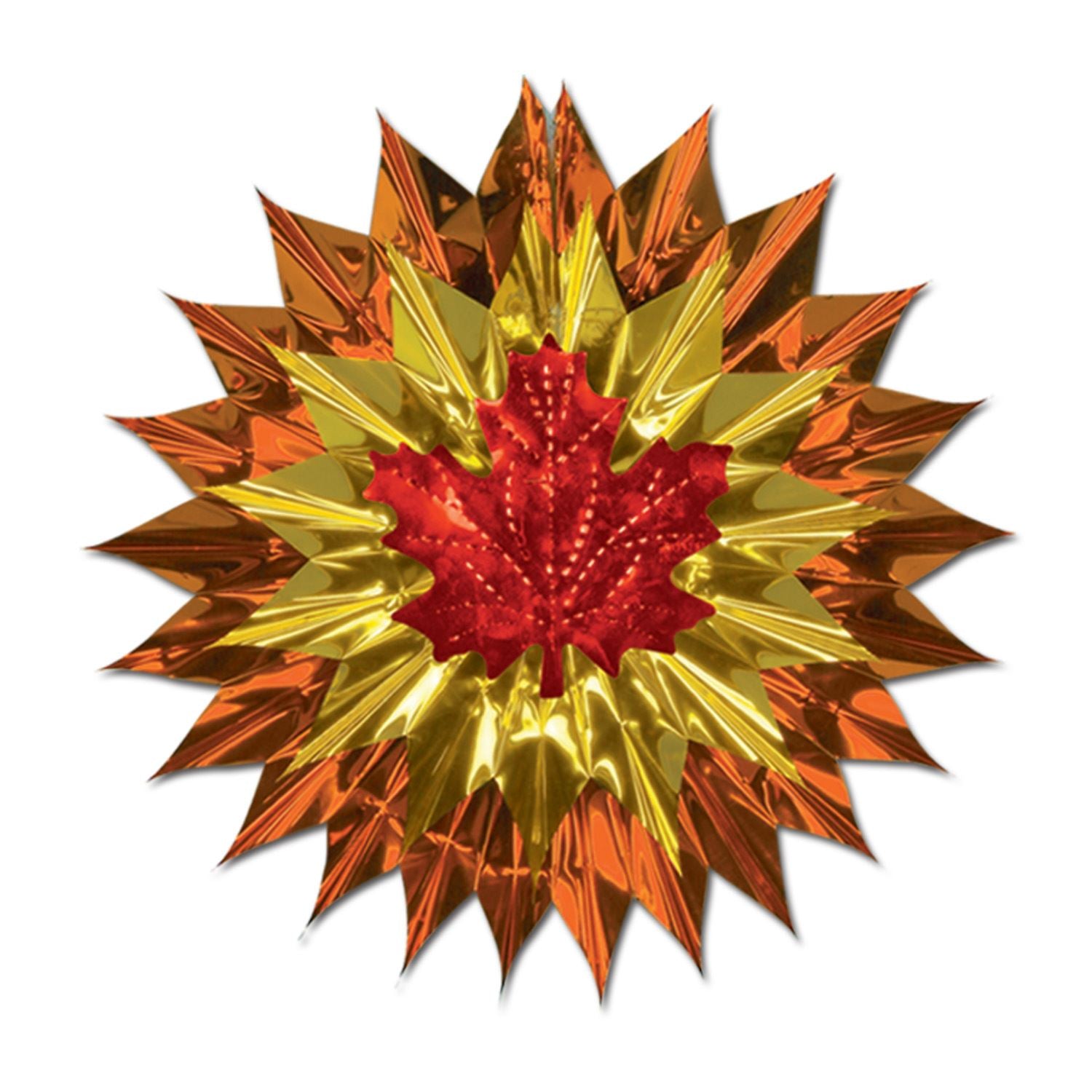 Beistle Fall Leaf Fan-Burst - Party Supply Decoration for Thanksgiving / Fall