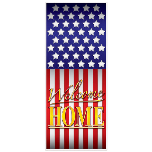 Beistle Welcome Home Door Cover - Patriotic | Party Supply | Decoration