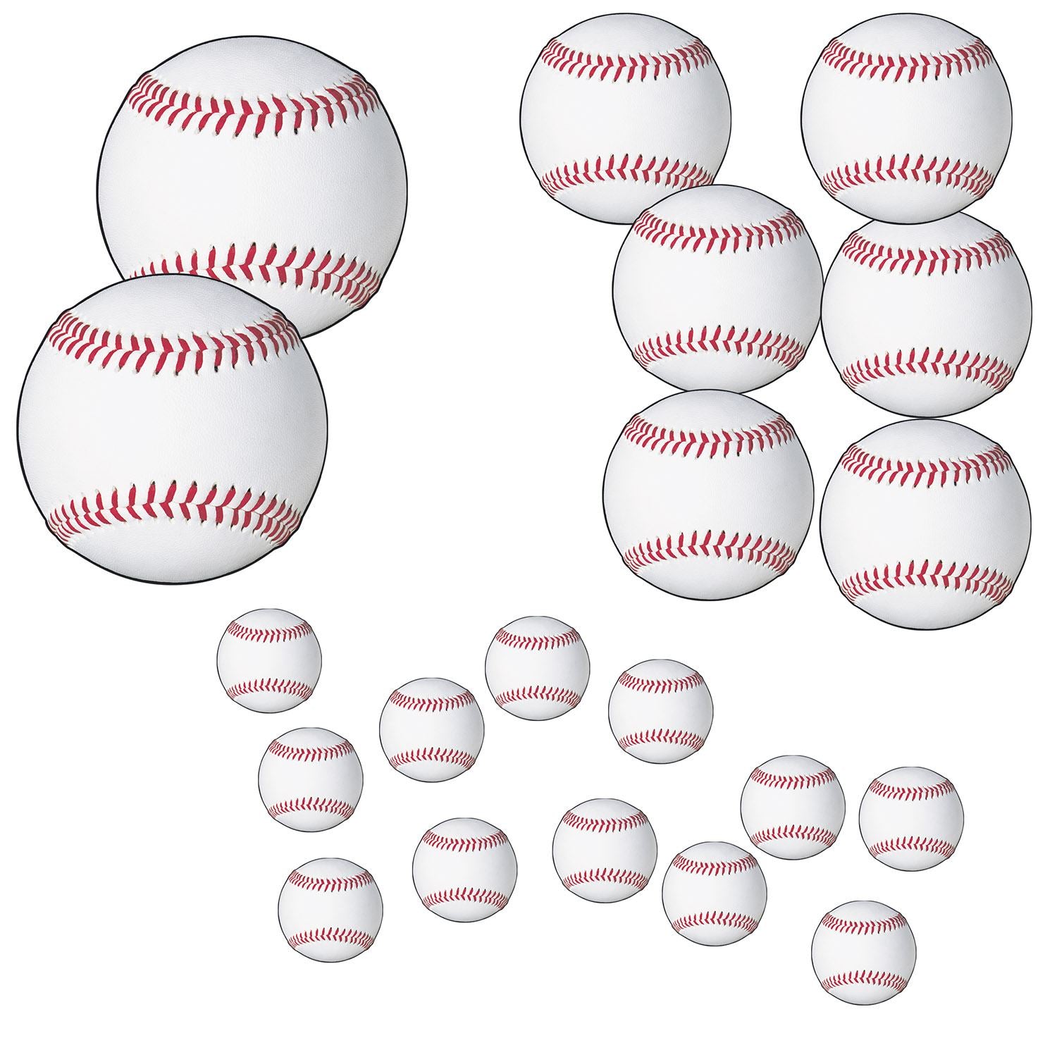 Beistle 20 Piece Baseball Cutouts | Party Supply | Decoration
