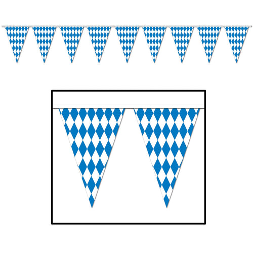 Beistle Oktoberfest Pennant Banner, 30 ft | Party Supply | Decoration