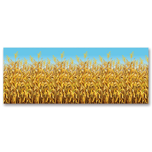 Beistle Cornstalks Backdrop - Thanksgiving/Fall | Party Supply | Decoration