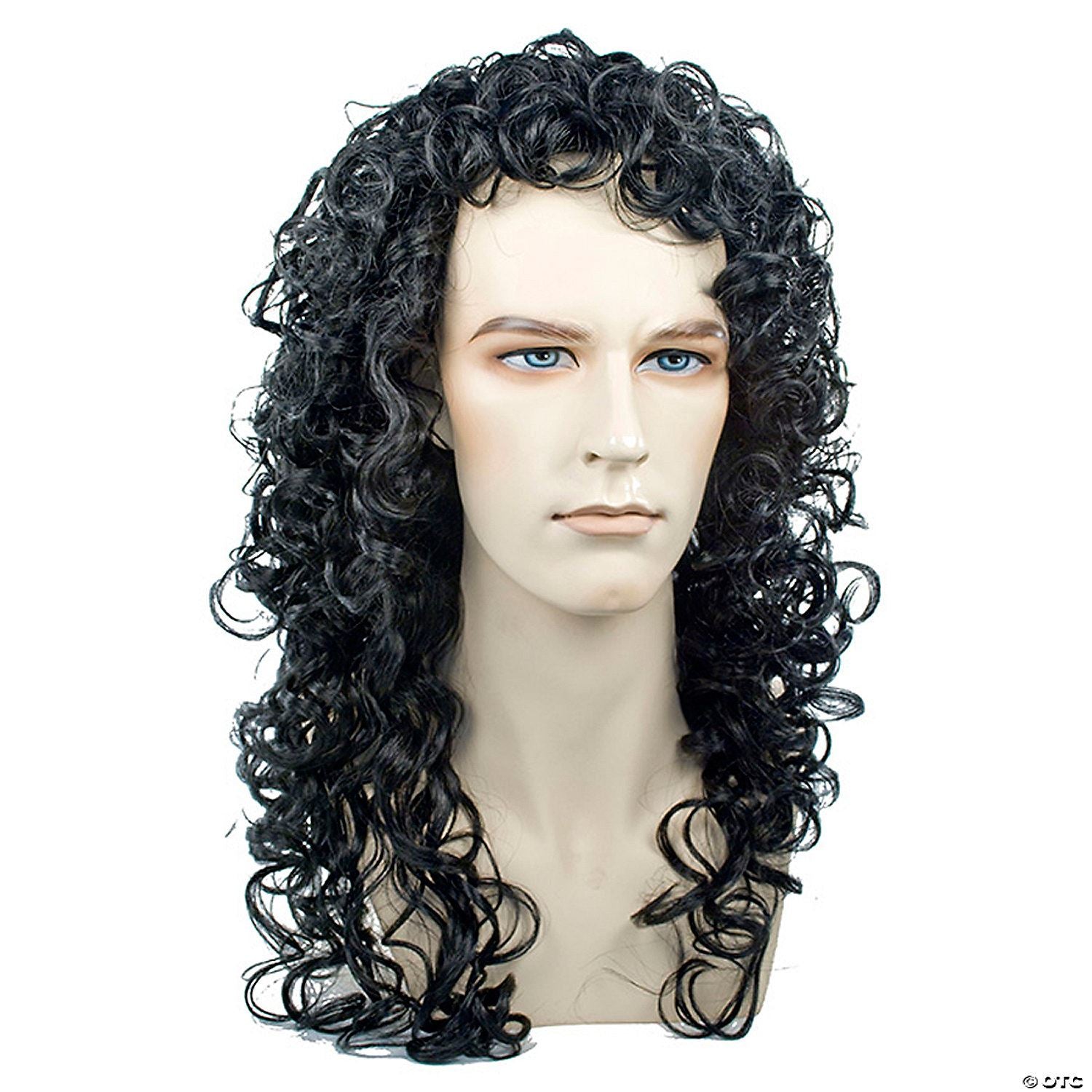 Mens Black French King Wig