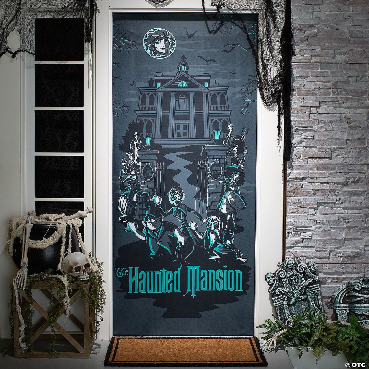 80" Disney The Haunted Mansion Halloween Door Decoration | Halloween Decoration