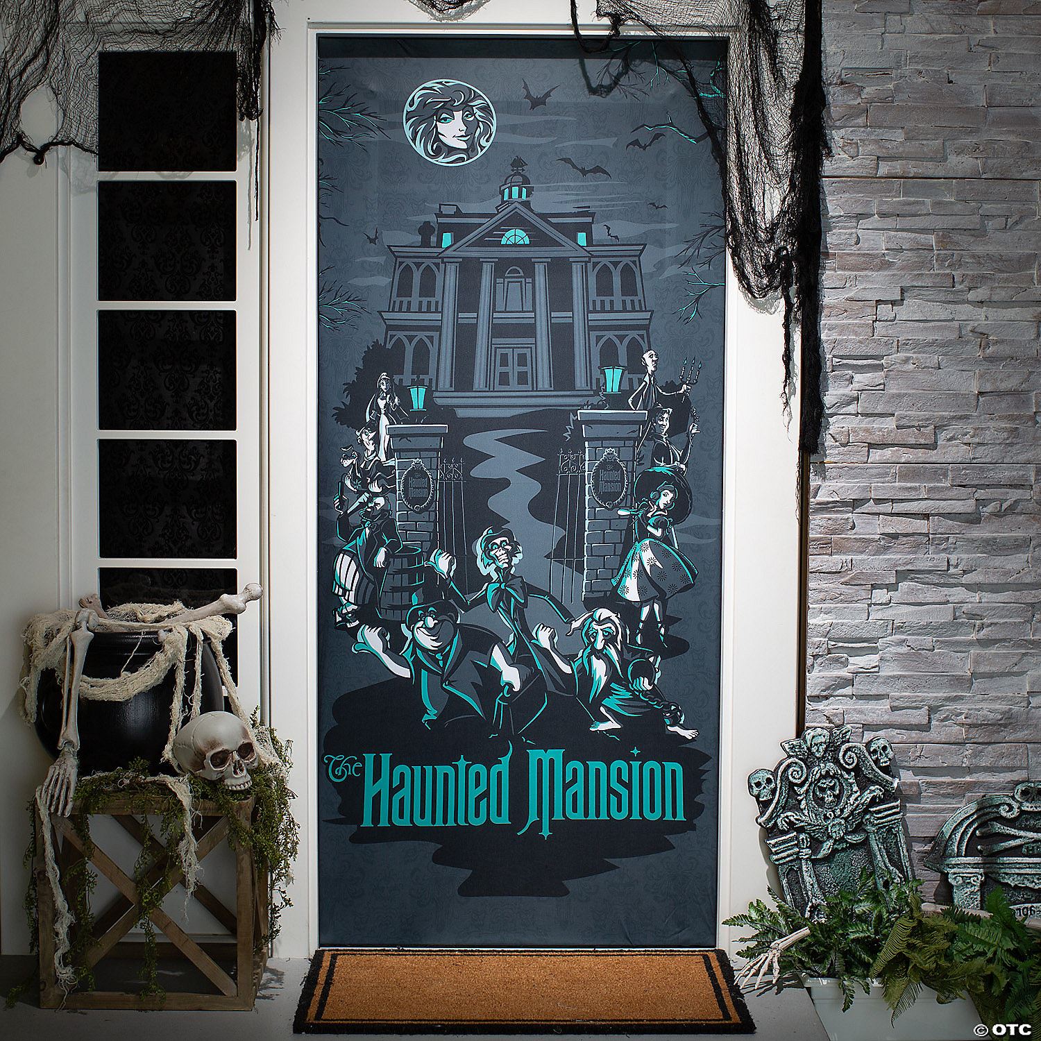 80" Disney The Haunted Mansion Halloween Door Decoration | Halloween Decoration
