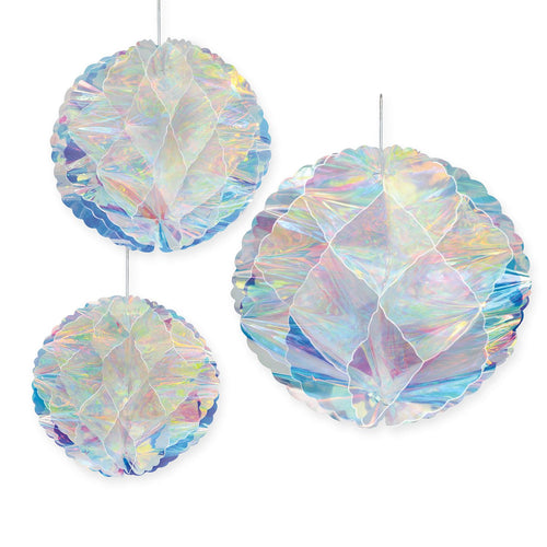 Beistle Iridescent Honeycomb Balls - General Occasion | Party Supply