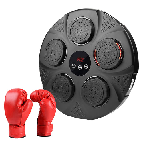 Music Boxing Machine Electronic Wall Target Punching Pad LED Lighted Sandba 9260