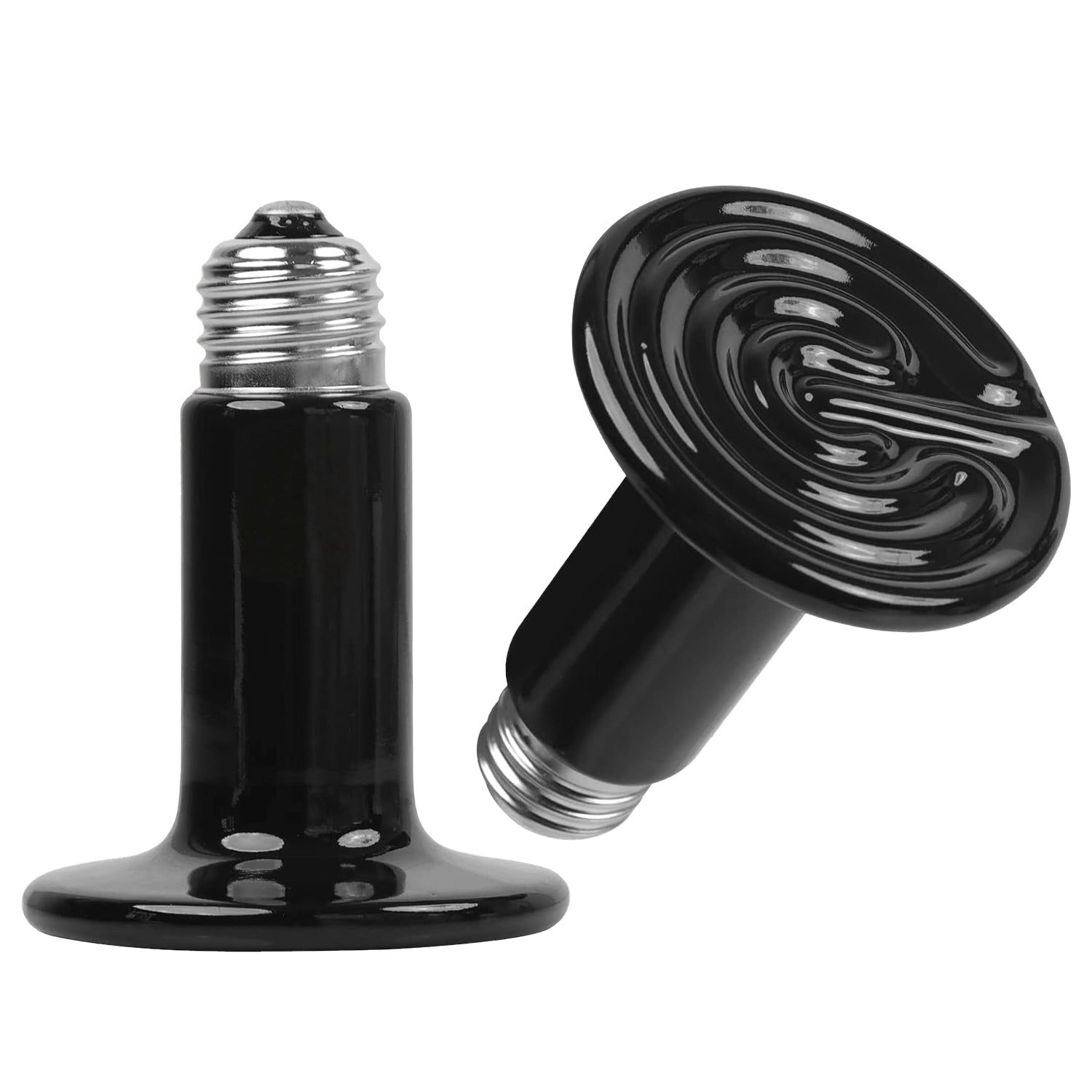 2Pcs Ceramic Heat Lamp 150W Infrared Reptile Heat Lamp No Light Emitting For