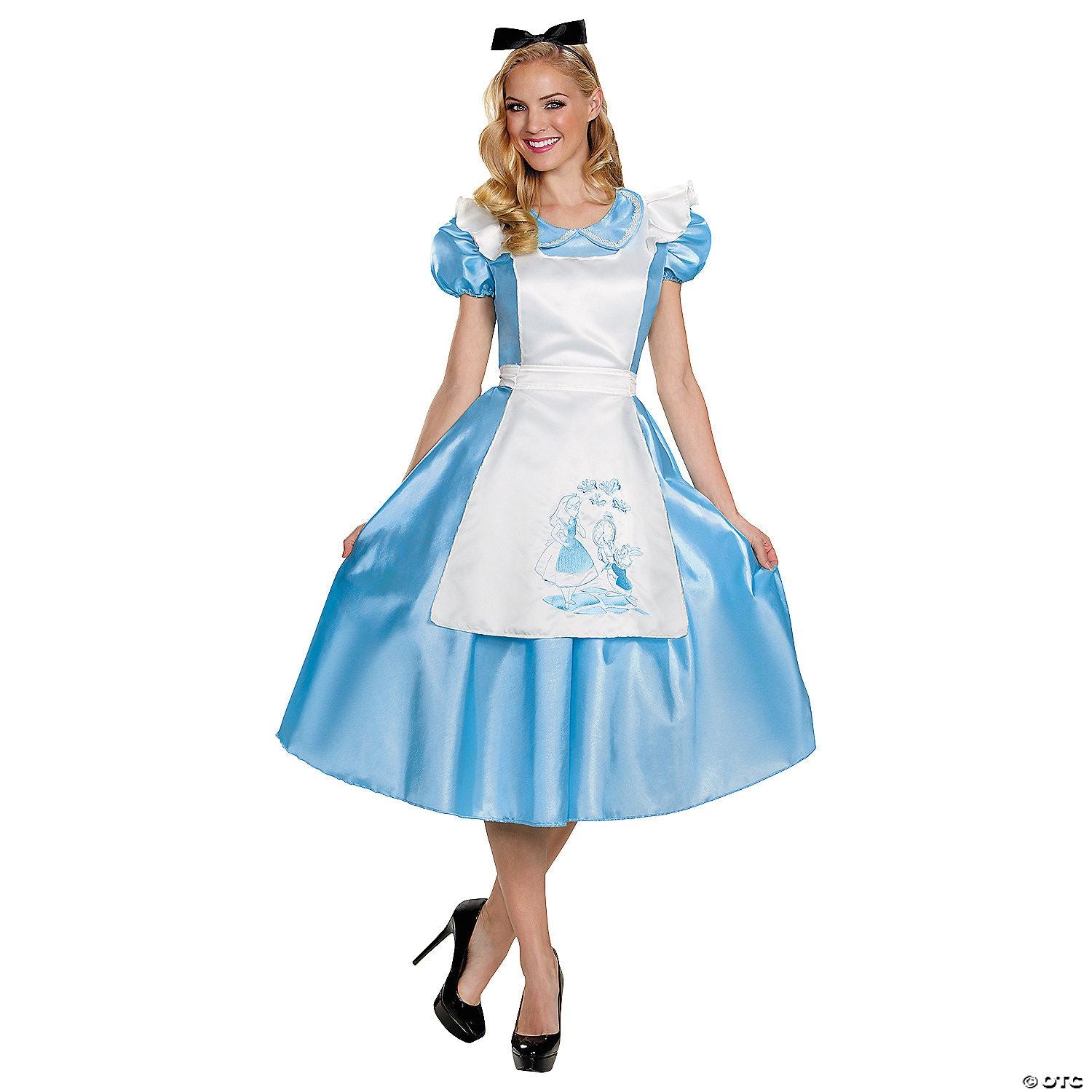 Womens Deluxe Alice in Wonderland Costume - Small