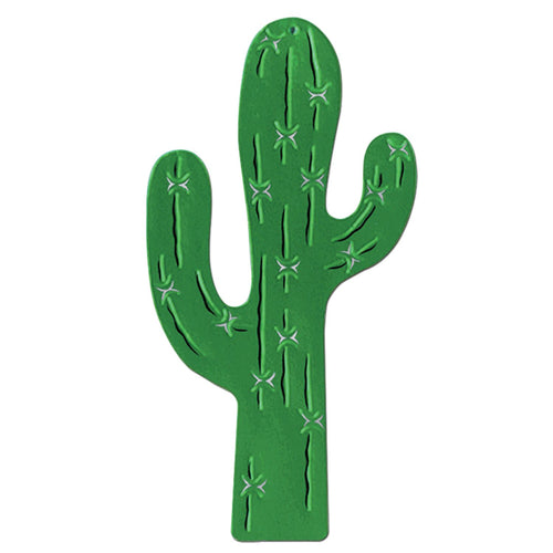 Beistle Foil Cactus Silhouette - Western | Party Supply | Decoration