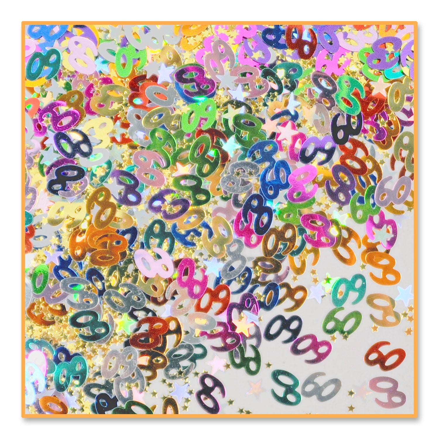 Beistle 60th Birthday Confetti - Birthday-Age Specific | Party Supply