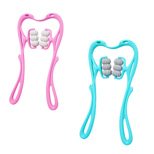 Neck Roller Massager 360º Rotatable Trigger Point Roller Portable Massager with