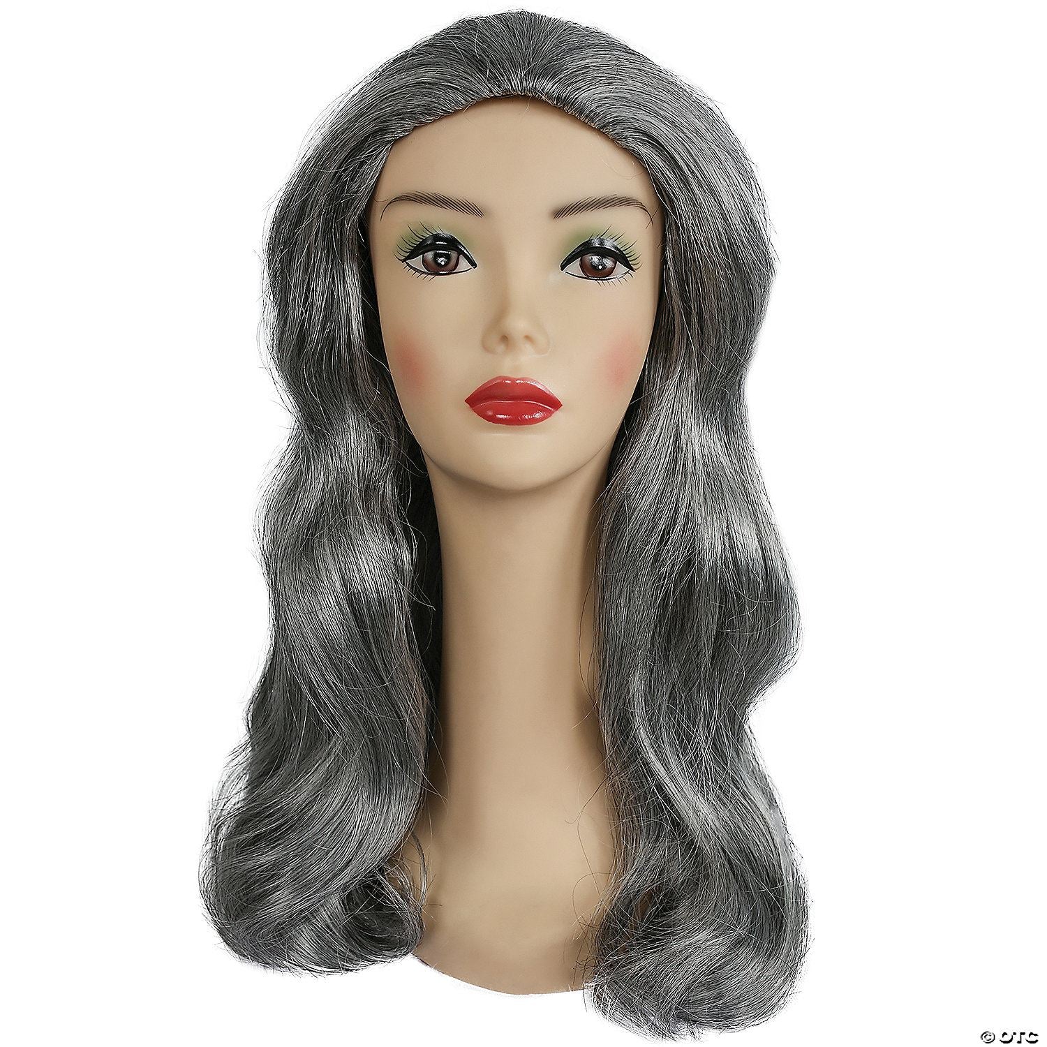 Womens Long Page Wig | Brown/Gray