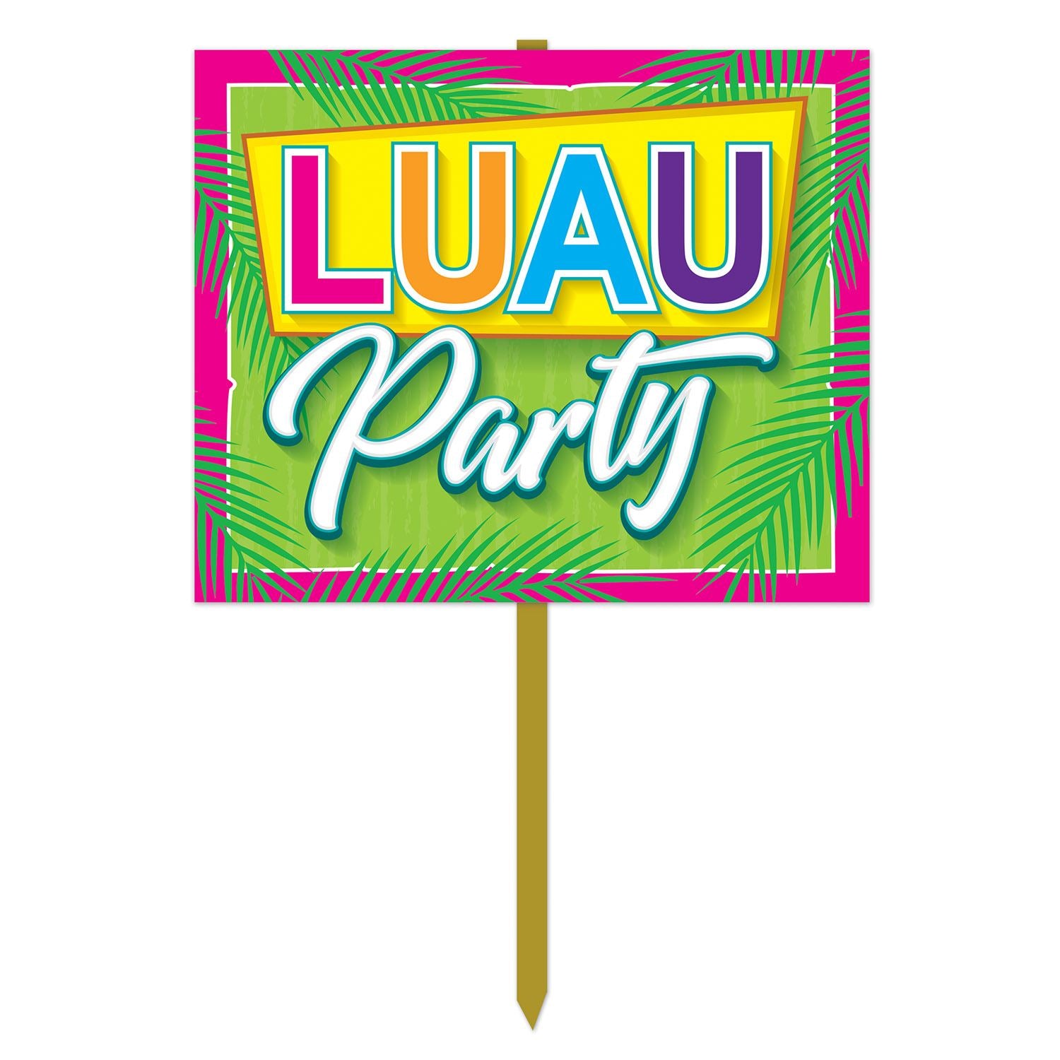 Beistle Luau Party Yard Sign | Party Supply | Decoration