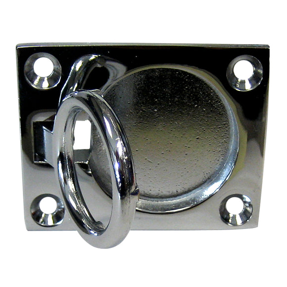 Whitecap Flush Pull Ring - CP/Brass - 2
