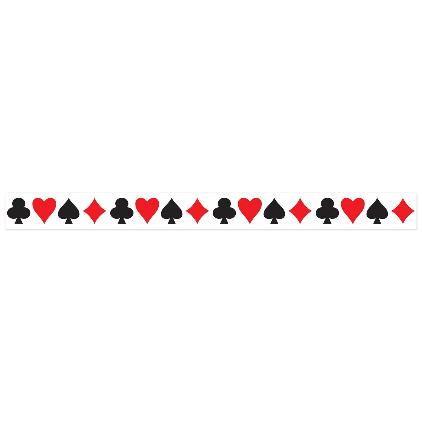 Beistle Card Suit Party Tape - Casino | Party Supply | Decoration