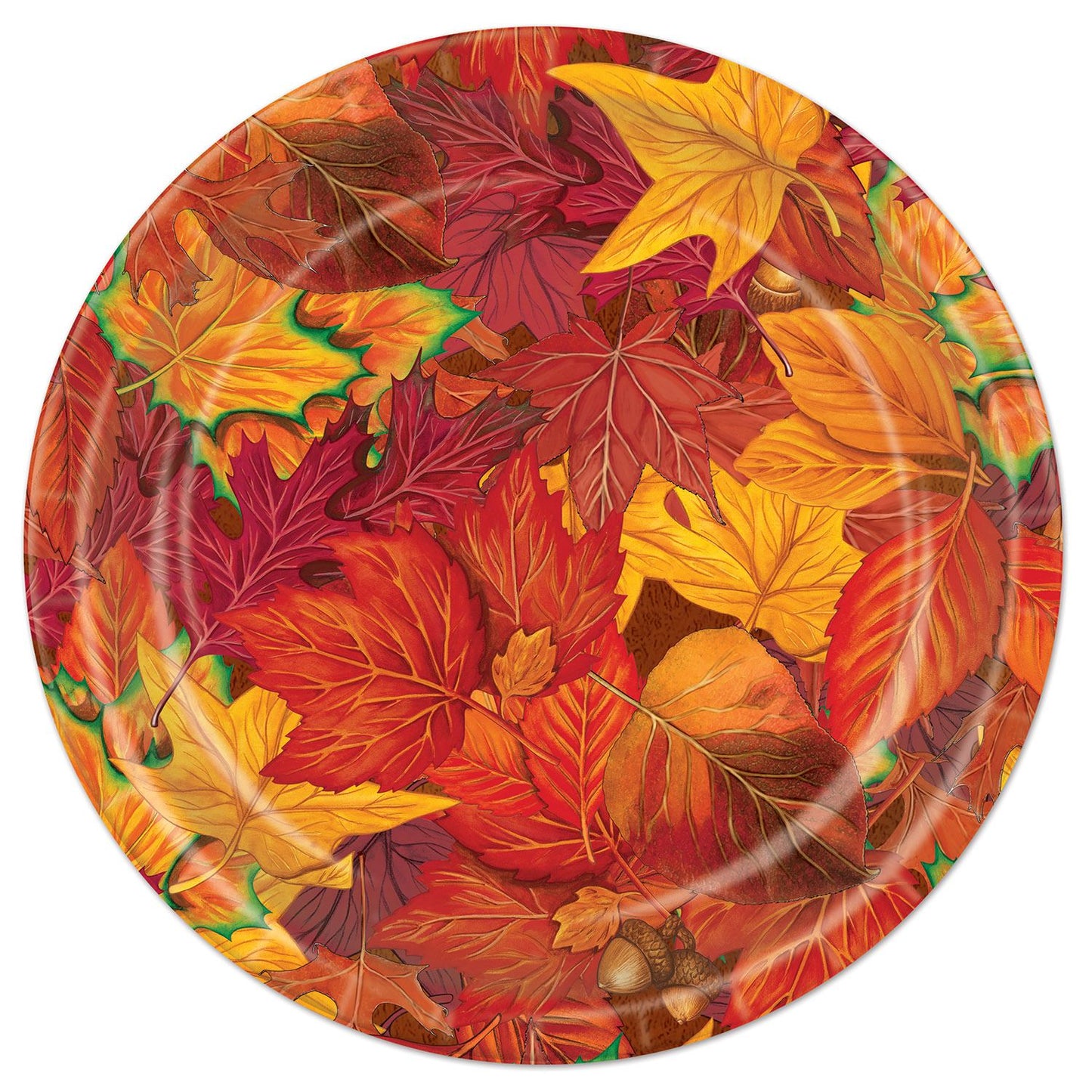 Beistle Fall Leaf Plates - Thanksgiving/Fall | Party Supply | Decoration